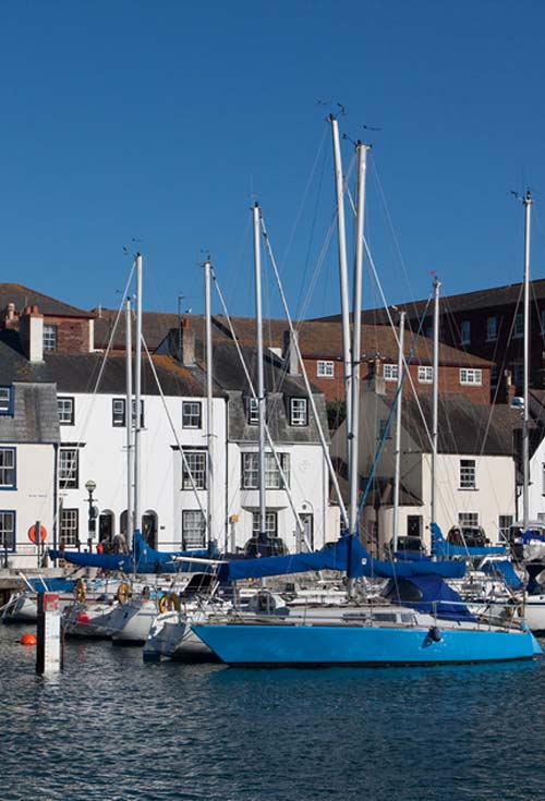 sailing boats in weymouth harbour